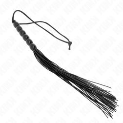 Mini fouet silicone manche 6 billes noir 26 cm — image 4