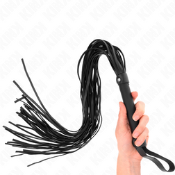 Fouet manche garni de fausse peau de mouton 60 cm