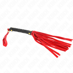 Mini fouet daim rouge velouté 30 cm — image 4