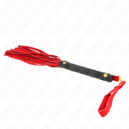 Mini fouet daim rouge velouté 30 cm — image 5