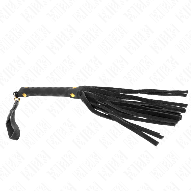 KINK MINI FOUET DAIM NOIR 30 CM
