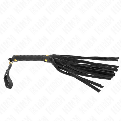 KINK MINI FOUET DAIM NOIR 30 CM