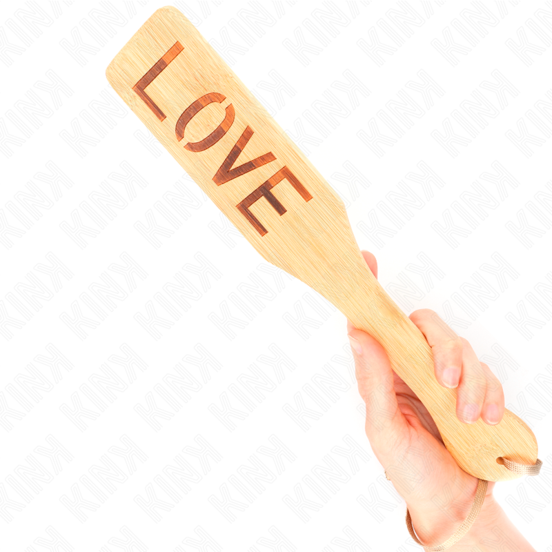 KINK PALETTE EN BAMBOU MOT AMOUR 32 X 55 CM
