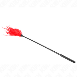 KINK - PLUSIEURS PLUMES DE CHATOUILLES ROUGES 45 CM — vue 3