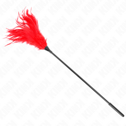 KINK - PLUSIEURS PLUMES DE CHATOUILLES ROUGES 45 CM — vue 2