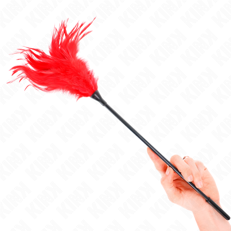 KINK - PLUSIEURS PLUMES DE CHATOUILLES ROUGES 45 CM · Kink Impact & Touch · Plumes