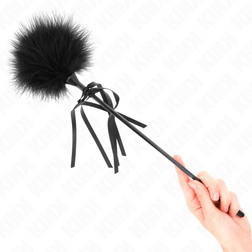 KINK PLUMES CHACOUILLEES AVEC NOEUD 35 CM