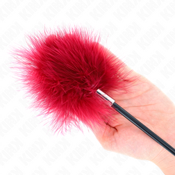 KINK PLUMES DE CHACOUILLES AVEC PALETTE EN FORME DE ROSE 8 CM