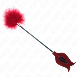 KINK PLUMES DE CHACOUILLES AVEC PALETTE EN FORME DE ROSE 8 CM