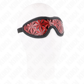KINK SERRE TETE MOTIF DIAMANTS ROUGE 205 x 6 CM