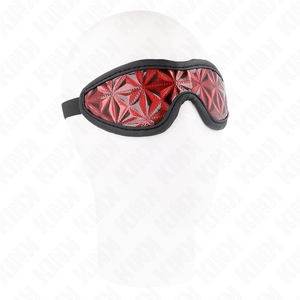 KINK SERRE TETE MOTIF DIAMANTS ROUGE 205 x 6 CM