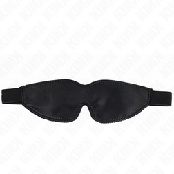 Bandeau yeux cuir végan doublure velours 20 cm — vue 2
