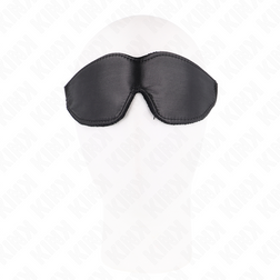 Bandeau yeux cuir végan doublure velours 20 cm — vue 3