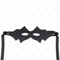 Loup BDSM cuirette chat lisse 34 cm — Masked Allure M1 — vue 2