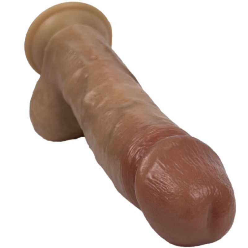 Realistischer Dildo in dunklem Hautton mit doppelter Dichte, 21 cm – Model 1 Supreme
