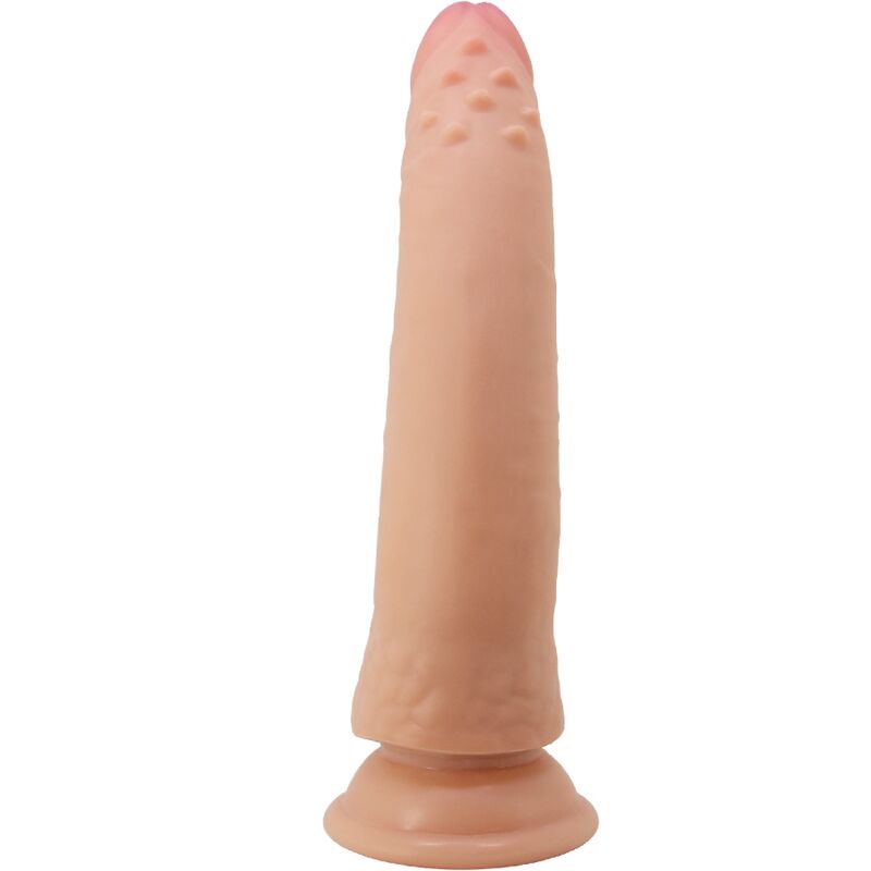 Gode Peau coulissante courbé 21 cm sans testicules — vue détaillée