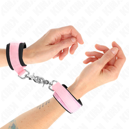 Menottes sissy néoprène rose XL — Wrist Restraint