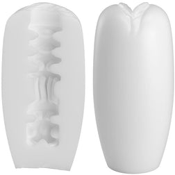 Œuf masturbateur blanc avec intérieur lisse et extérieur minimaliste