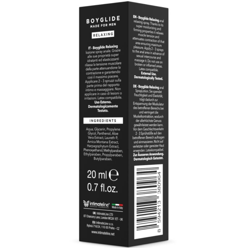 INTIMATELINE BOYGLIDE SPRAY RELAXANT ANAL 20 ML