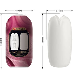 Schéma technique des dimensions de l'œuf masturbateur