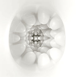 Vue interne de la texture souple du masturbateur