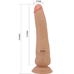 Gode peau coulissante 25 cm sans testicules — emballage