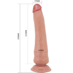 Gode peau coulissante 25 cm sans testicules brun — emballage