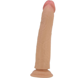 Sliding skin dildo without testicles 25,4 cm — detailed view