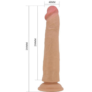 Gode peau coulissante sans testicules 25,4 cm — emballage
