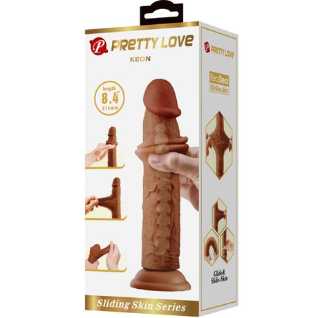 PRETTY LOVE GODE REALISTE KEON 21 CM MARRON