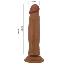 Realistic Keon dildo 21 cm brown