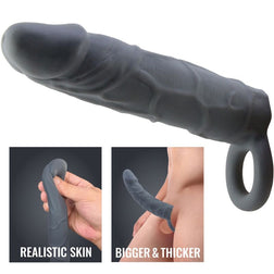 Realistic 16 cm Penis Sleeve with Ball Ring — product image 2