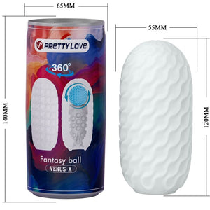 Masturbateur egg boule rotative 360° — texture visible