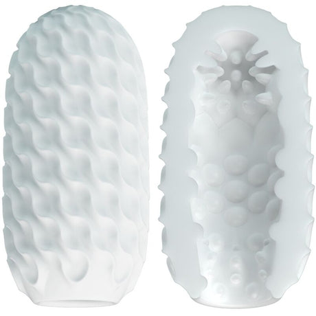 Masturbateur egg boule rotative texture picots — gros plan