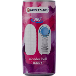 Œuf masturbateur masturbateur egg boule rotative canal spiralé - Venus-X Wonder Ball Pretty Love Strokers