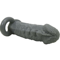 PRETTY LOVE REALISTIC PENIS ENLARGER AND GREY DELAY SLEEVE