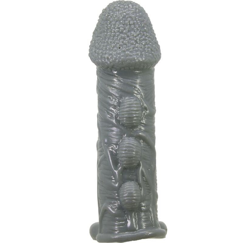 PRETTY LOVE AGRANDISSEUR DE PENIS REALISTE ET MANCHON DE RETARDEMENT GRIS