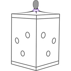 Cabine de jeu à glory holes réglables, violette — Scandale — vue 8