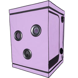 Cabine de jeu à glory holes réglables, violette — Scandale