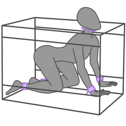 Cabine sexe portable violette — Kink Club — vue 2