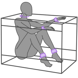 Cabine sexe portable violette — Kink Club — vue 4