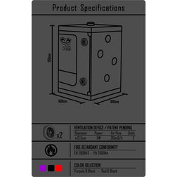 Cabine de jeu à glory holes réglables, noir et rouge — Scandale — vue 16