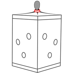 Cabine de jeu à glory holes réglables, noir et rouge — Scandale — vue 8