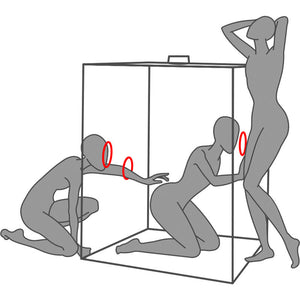 SECRET DOME KINK CLUB CABIN SCANDALE NOIR ET ROUGE