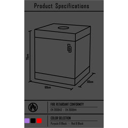 Cabine bukkake pliable, version noir et rouge — Kink Club — vue 9