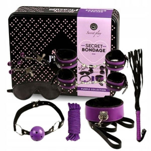 SECRETPLAY BDSM SET 8PCS PURBLE NOIR