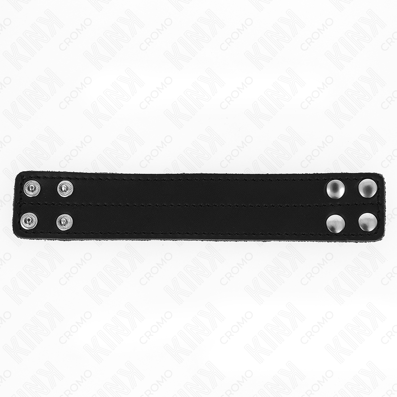 Cockring cuir large 3,3 cm à rivets — emballage