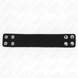 Cockring cuir large 3,3 cm à rivets — emballage