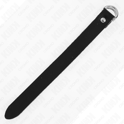 Cockring cuir classique 2 cm fermeture pression — vue de profil