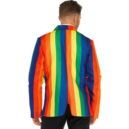 Blazer + cravate arc-en-ciel Pride taille S